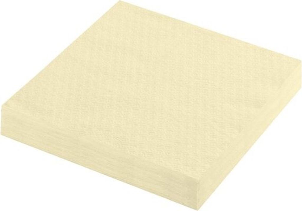 400x Servietten Prägeservietten 1-lagig 33 x 33 cm champagner