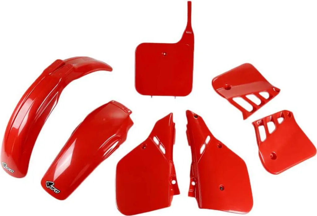 Kit habillage rouge UFO Plast haute résistance Honda CR 250 1987