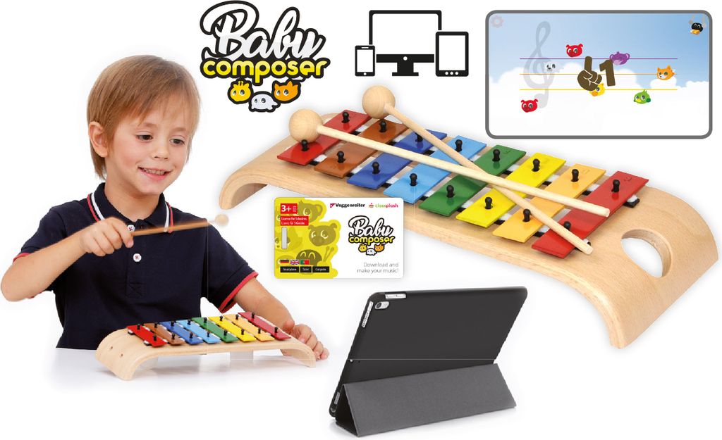 Baby Composer Glockenspiel-Set (mit App/Lernsoftware)