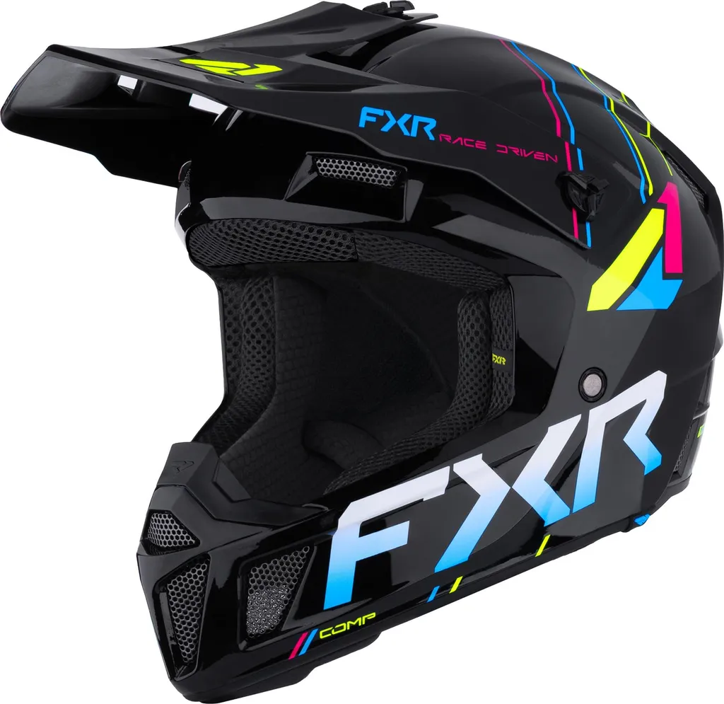 Casque Cross FXR Clutch XL Noir : Sécurité et Confort pour Jeunes