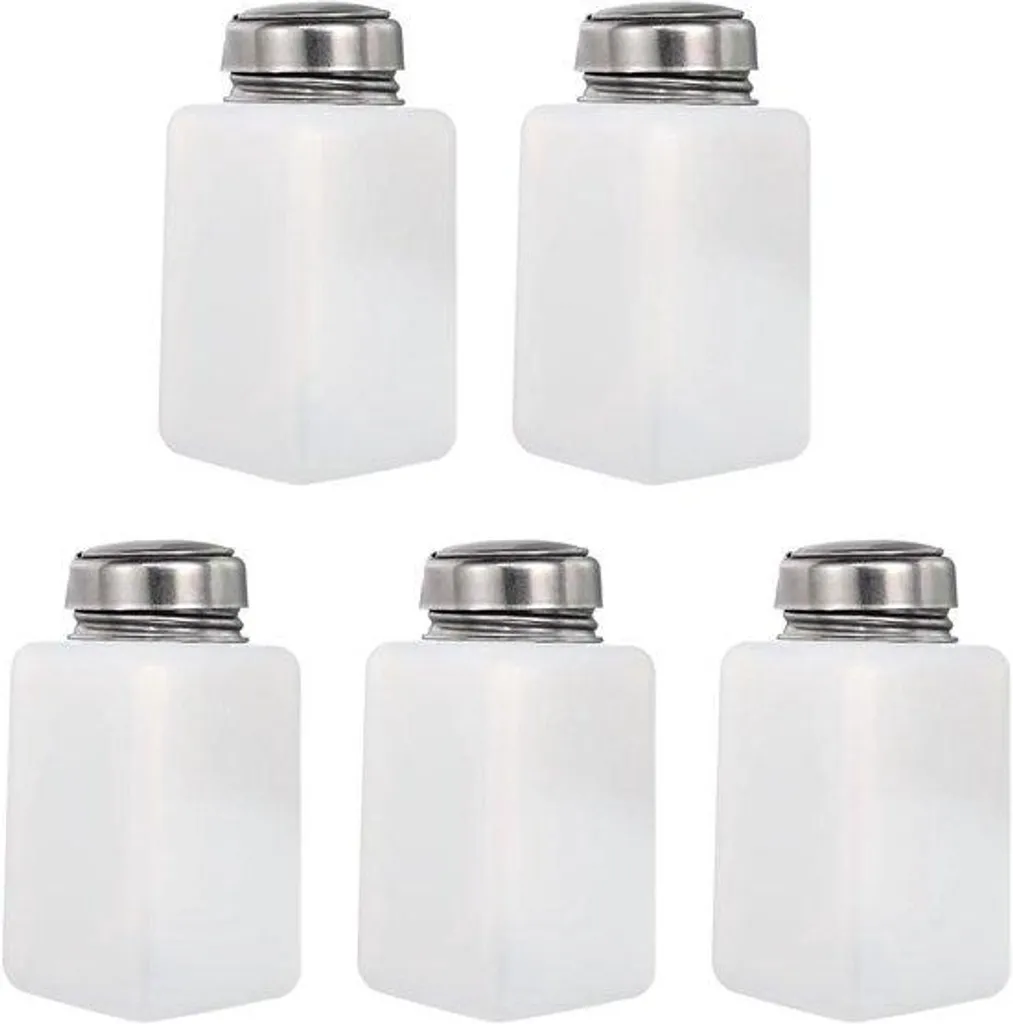 Distributeur désinfectant anti-fuite 180ml - Set de 5 avec joint étanche