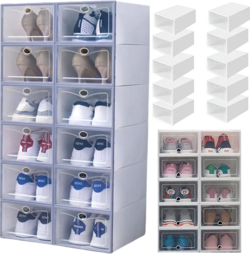 Optimisation dressing : Lot de 10 boîtes pour ranger vos chaussures - 2