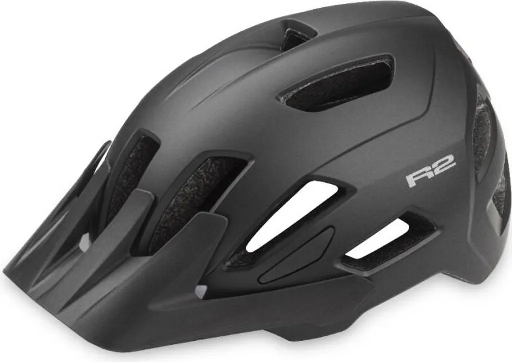 Casque Vélo et Trottinette R2 Noir Mat Taille M 55-58 cm Sécurité