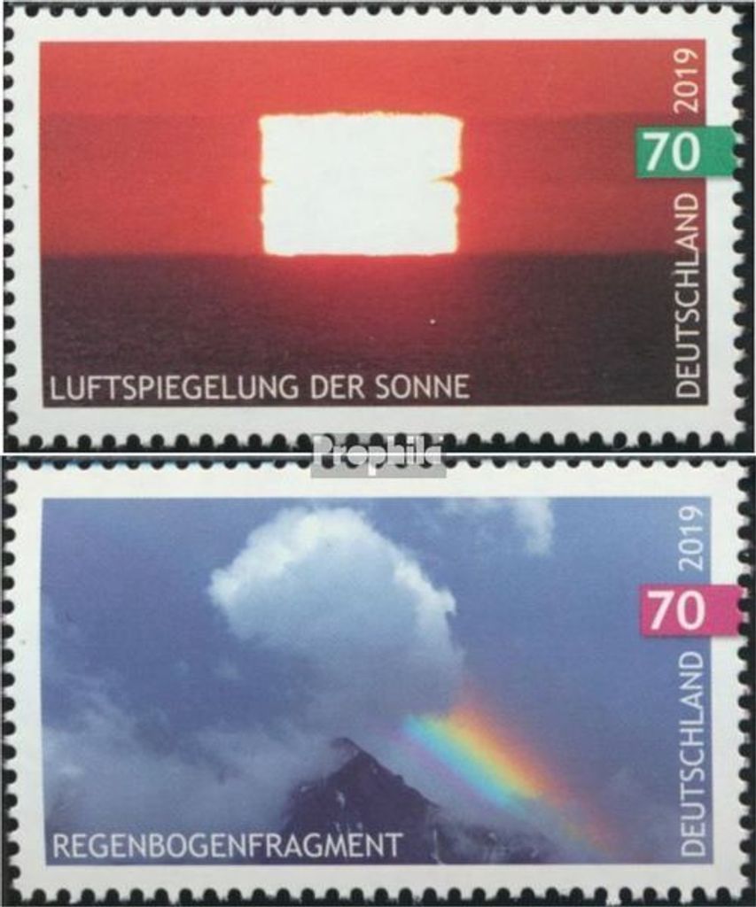 Briefmarken BRD 2019 Mi 3441-3442 (kompl.Ausg.) gestempelt Himmelsereignisse