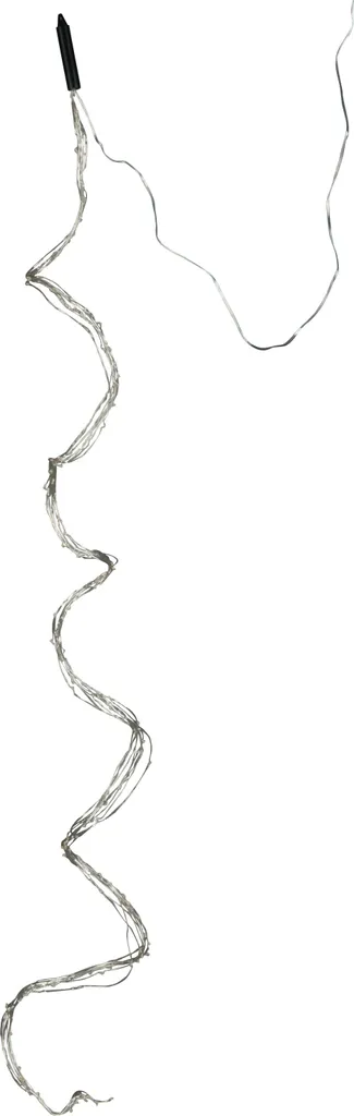 Guirlande J-Line Noël 2M Argent 200 LED Blanc Chaud - Luminaire Intérieur