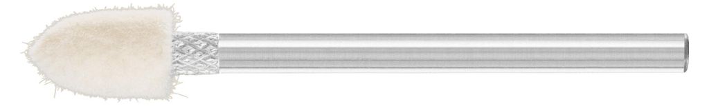 PFERD TOOLS mittelharte Filzpolierstifte Spitzkegelform Ø 6x10mm Schaft-Ø 3 mm 10 Stk