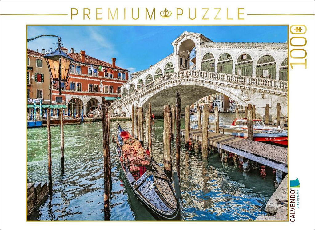 CALVENDO Puzzle Venedig | 1000 Teile Lege-Größe 64x48cm Foto-Puzzle für glückliche Stunden