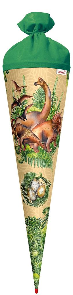 Roth Schultüte 70cm rund Veganosaurus Produktbild 