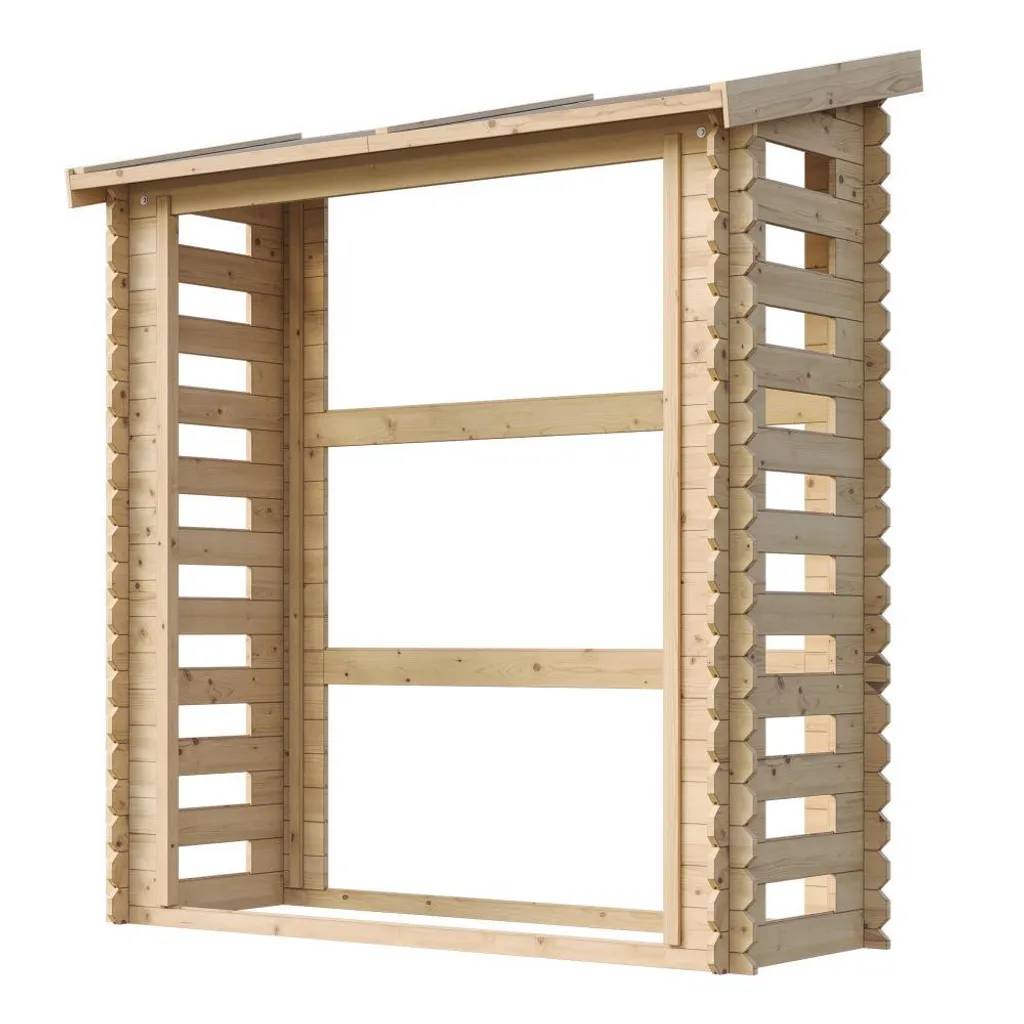 Abri Bûches Sec - Solution Anti-Humidité pour Bois de Chauffage 1,75m3 - 4