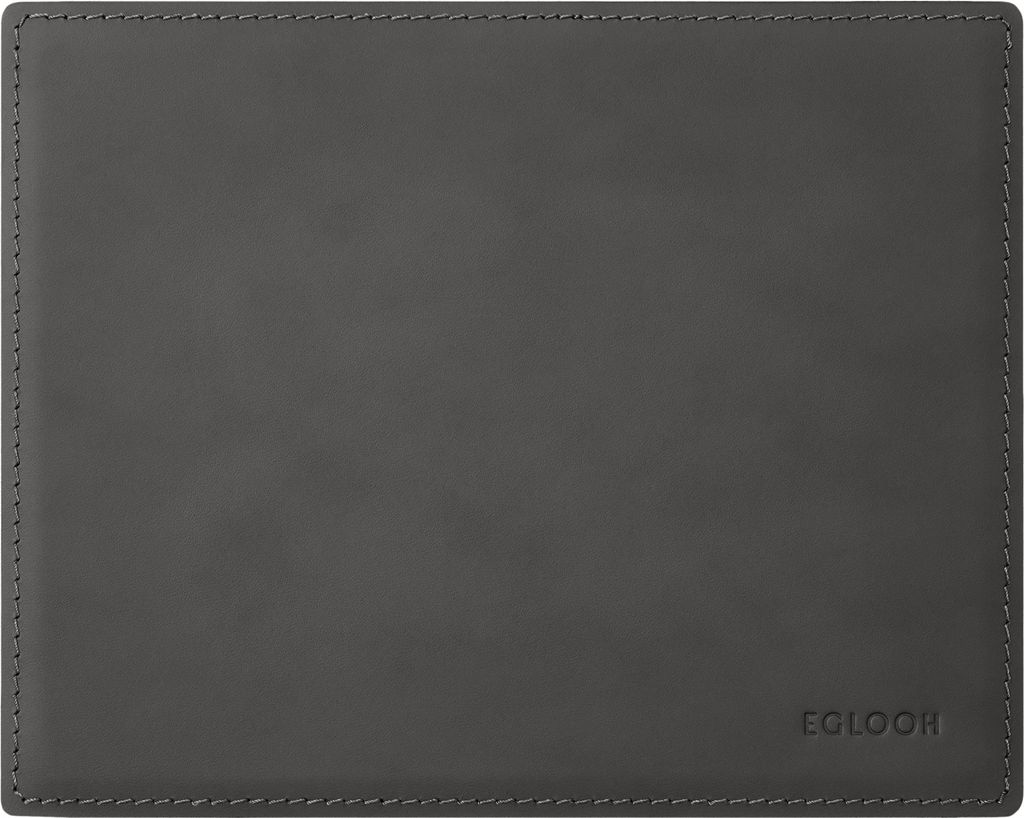 Mauspad Leder Anthrazit Grau cm 25x20 - Mousepad Eckige Produktbild 
