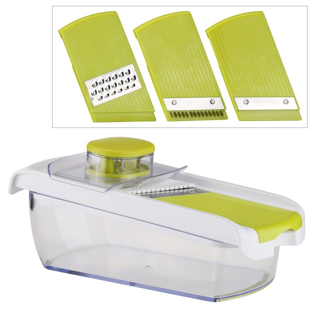 Gemüsereibe Set, Aufsätze & Auffangbehälter Produktbild 