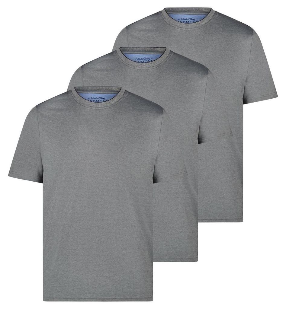 Redmond 3er Pack Basic T-Shirt Klassisches Basic für jeden Tag, Angenehmes Material , Vielseitig kombinierbar
