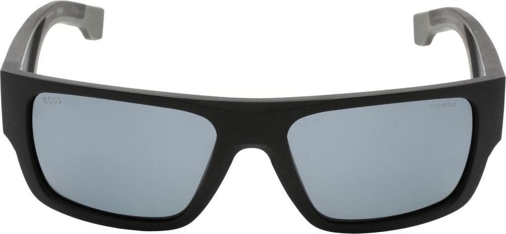 Hugo Boss - Rechteckig-Sonnenbrille für Herren SY1524 (Einheitsgröße) (Matt Schwarz/Grau)