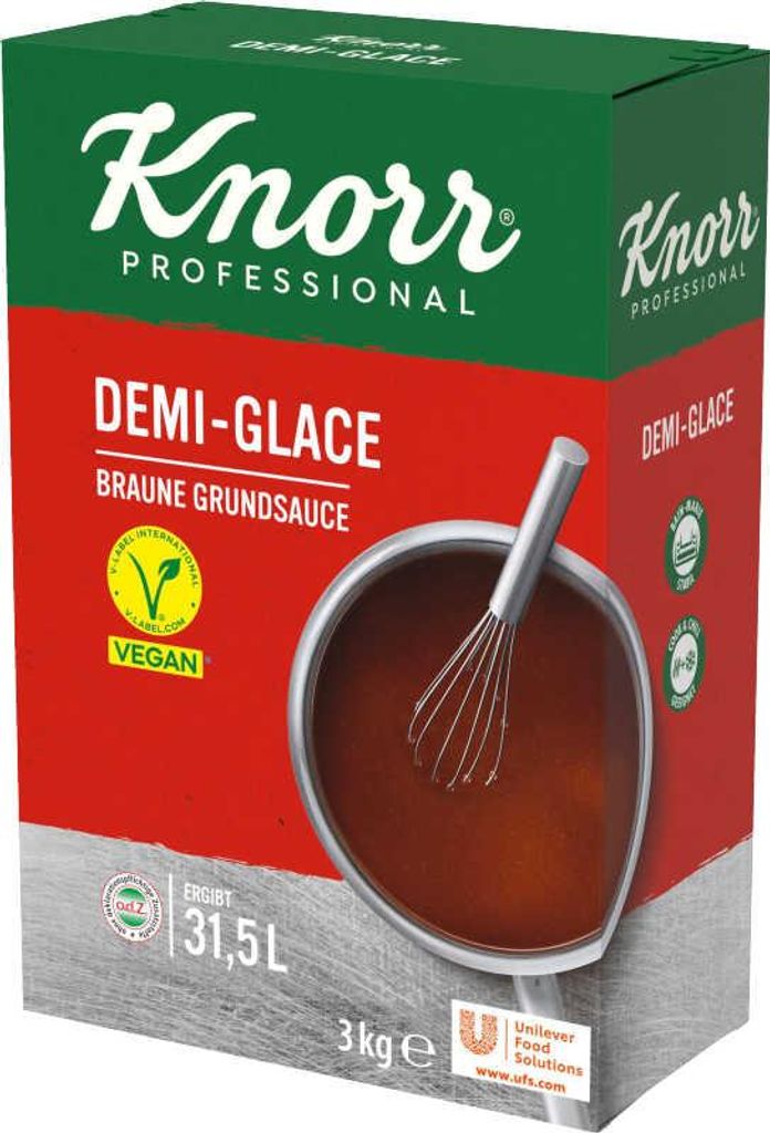 Knorr Demi-Glace Braune Grundsauce 3 kg (ergibt ca. 31,5 L) Produktbild 
