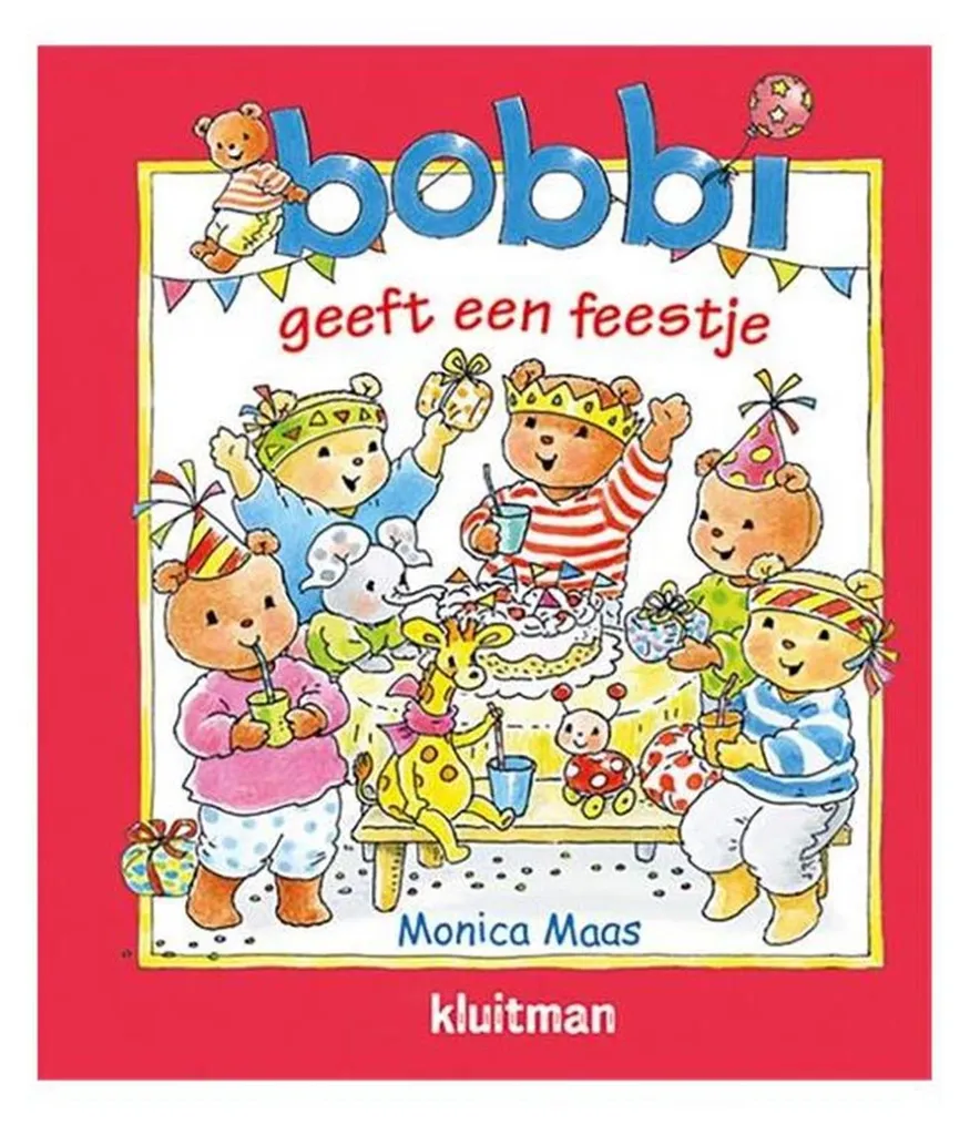 Livre illustré Bobbi fait la fête avec ses amis - Pages robustes Kluitman