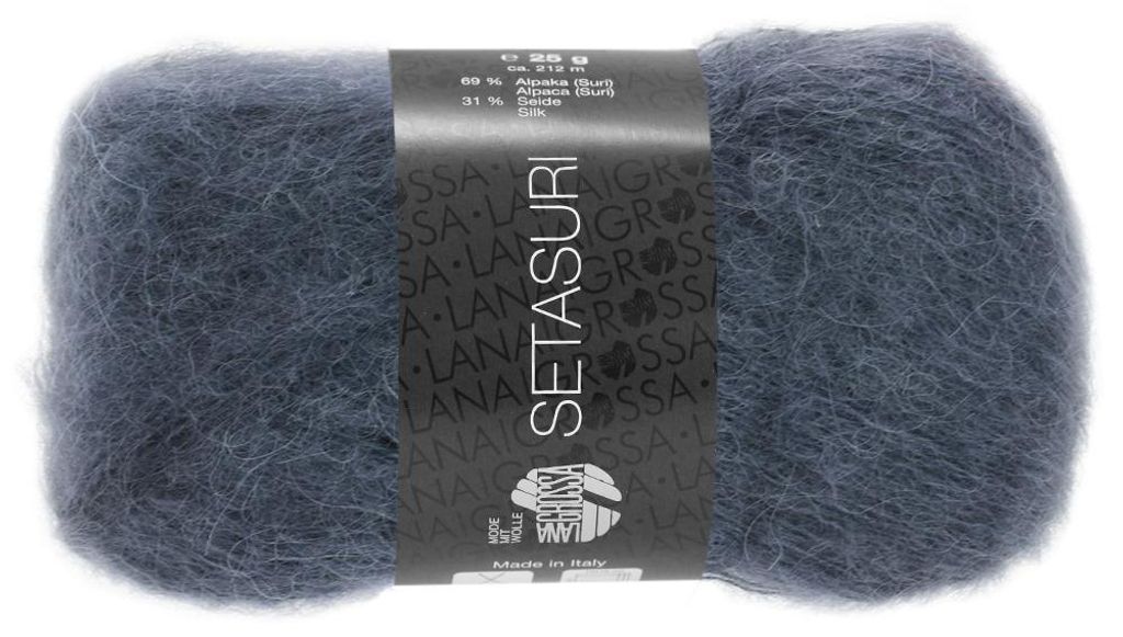 Lana Grossa - Setasuri 0012 graphitblau Produktbild 