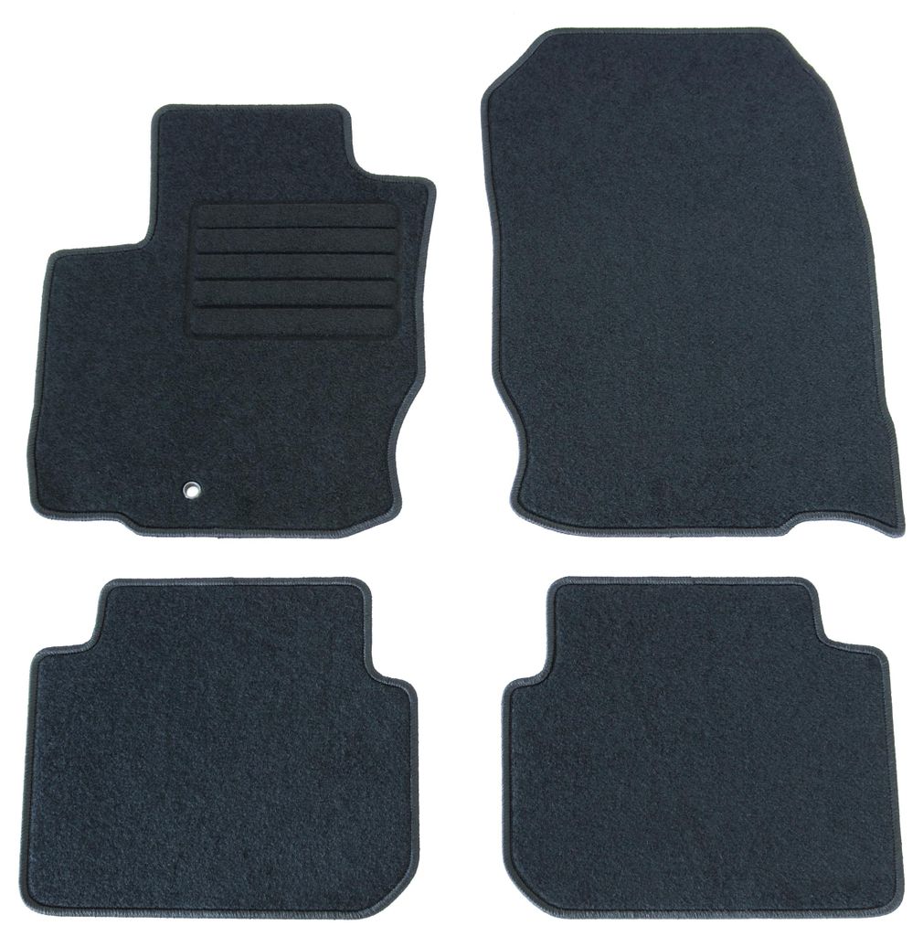 Fußmatten-Set für Mitsubishi Colt CZ30, 03/2005-10/2008, 4-teilig, Schwarz