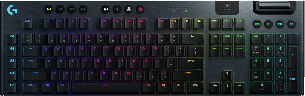 Logitech G915 Tactile Gaming-Tastatur kabellos schwarz Produktbild 
