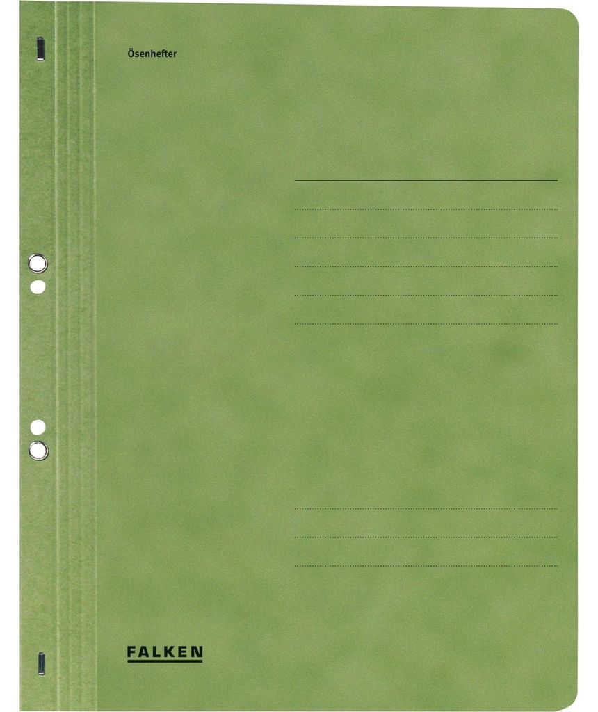 Falken 80003890 Ösenhefter - A4 1/1 Vorderdeckel, grün, Image du produit 