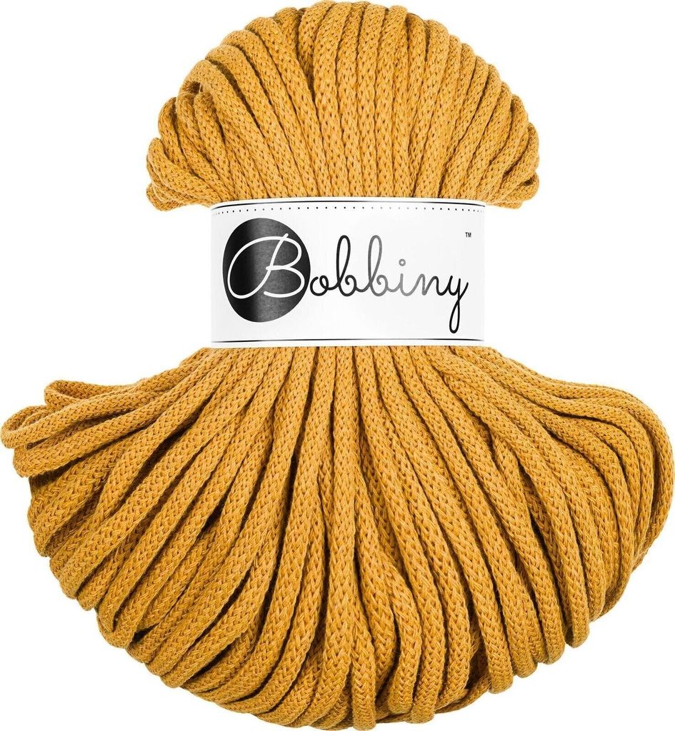 Bobbiny Premium 5 mm 50 m Mustard Schnur