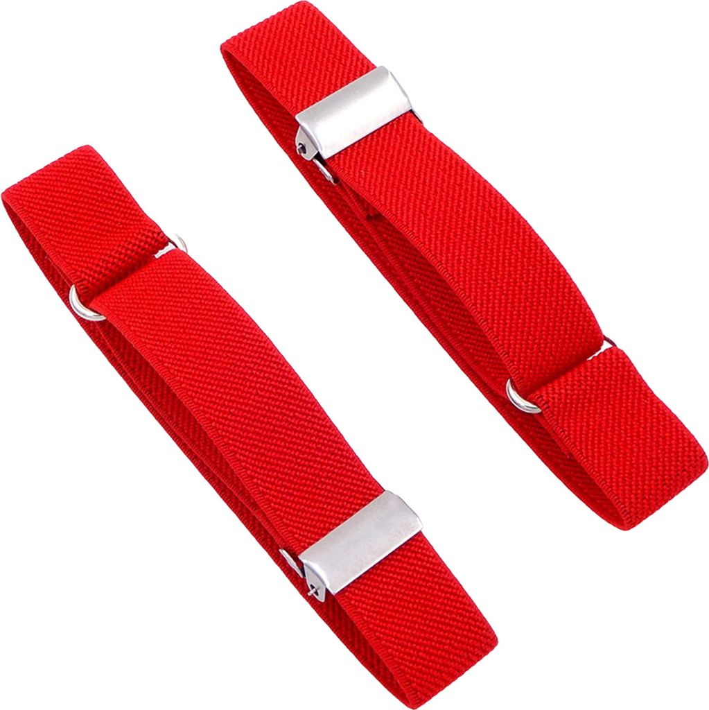 1 Paar Uni-Armband, verstellbar, Kunstleder, 2 cm Breite, einfarbig, elastisch, Hemdärmelhalter, Armmanschetten, Bänder, Party, Hochzeit, Kleidun...
