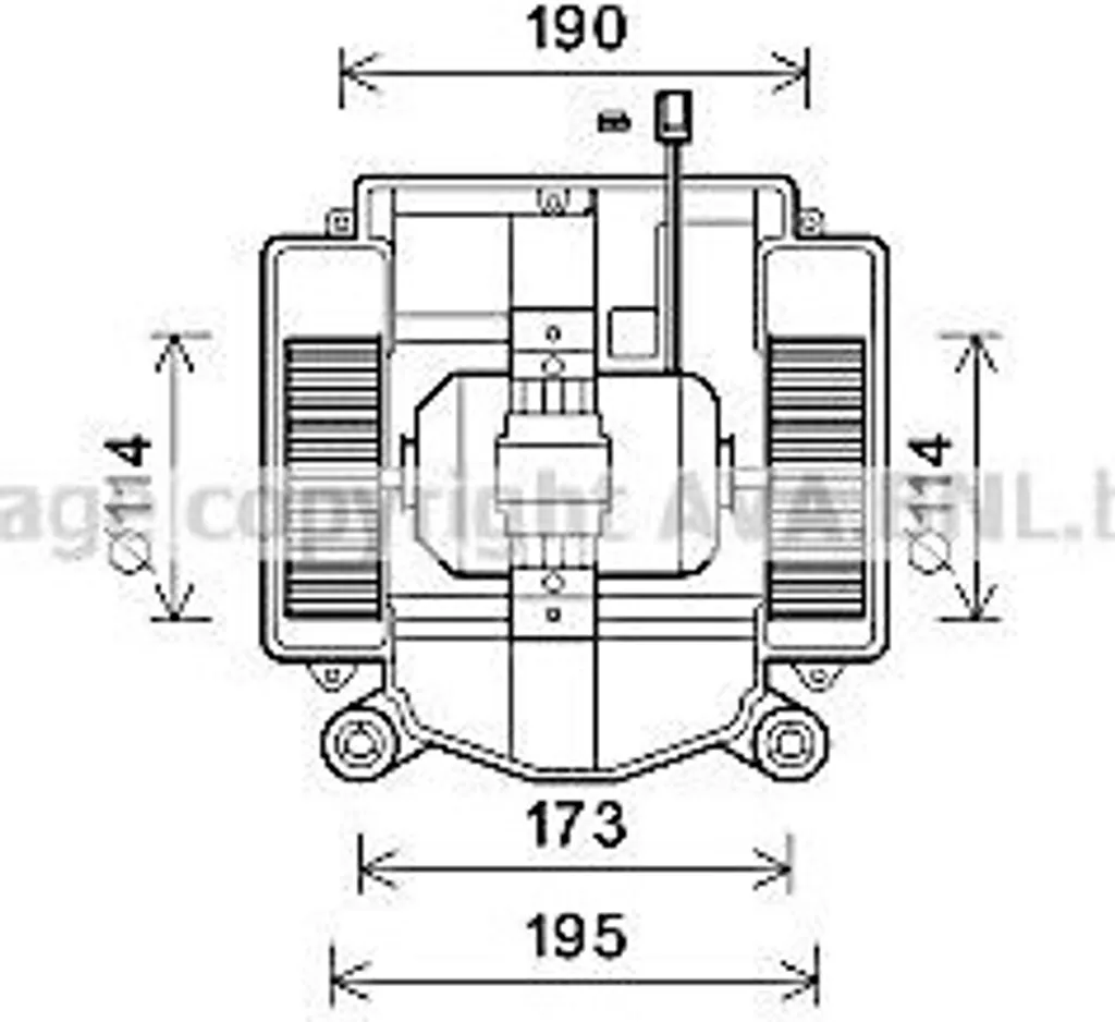 Pulseur d'air habitacle moteur de ventilateur pour Mercedes Classe S W221
