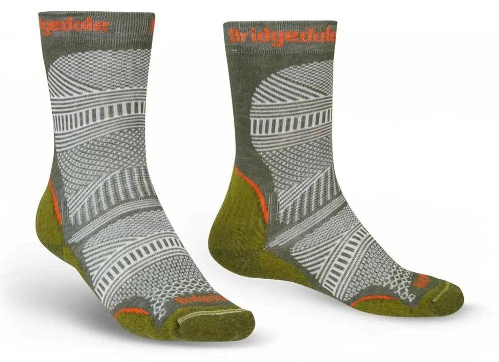 Bridgedale Hike UltraLight T2 Coolmax (Polyesterfasern) Performance Boot Bekleidung Größe: L / Farbe: grün