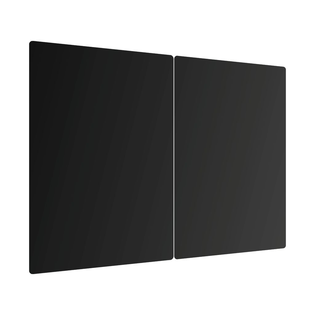 Tagliere Coprifornelli in Vetro Universale NERO 2 Pezzi, Immagine del prodotto 