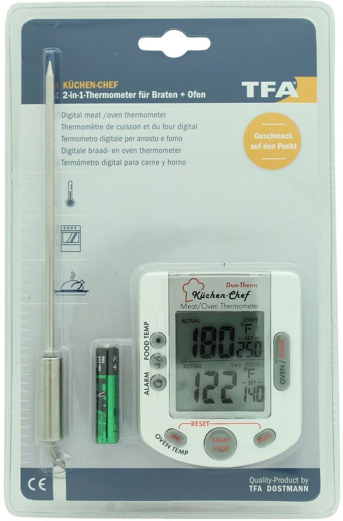 Tfa Küchen-Chef 5,10cm (2") 1 Digitales Braten-/Ofenthermometer (14.1503)