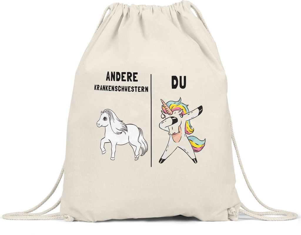 Andere Krankenschwestern Du Turnbeutel Gymsack Krankenschwester Einhorn Kollegin Abschiedsgeschenk Rente Ruhestand