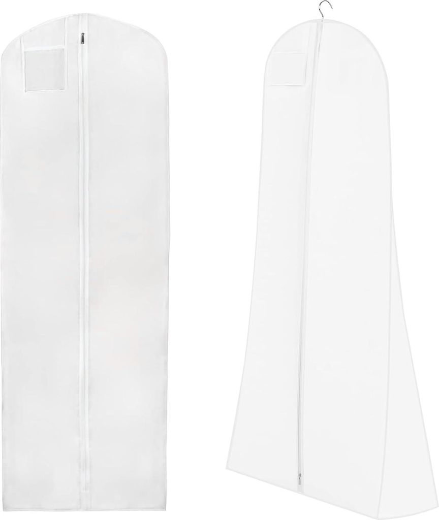 Allecto Premium - Brautkleidertas 180 cm lang - Weiß - Für Brautkleider und Abendkleider