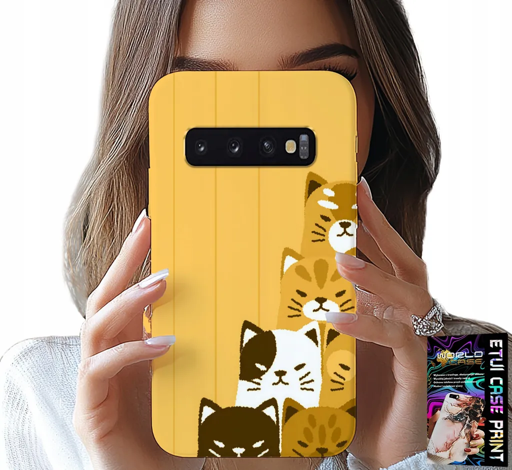 Custodia Samsung S10 Plus Gatti + Pellicola: Protezione Morbida Gel TPU