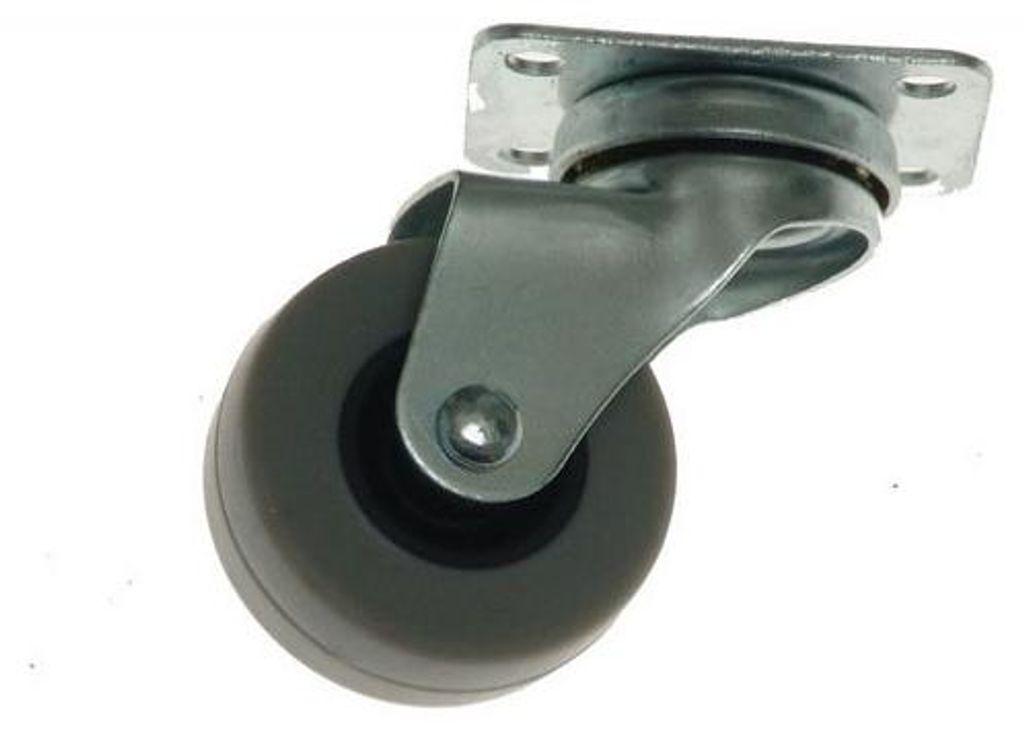 Kółko obrotowe 2502 Lenkrolle 60 mm mit Platte grau Nylon bis 15kg