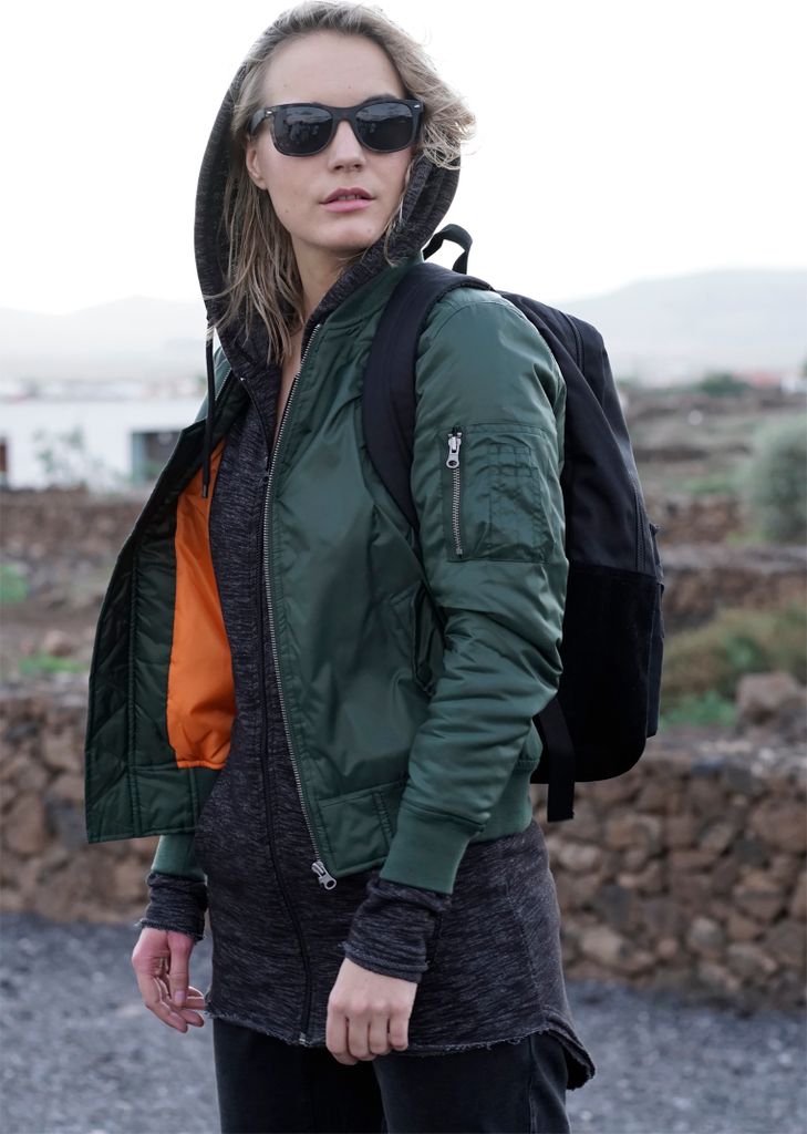 Urban Classics Donna BASIC BOMBER Jacke oliv M