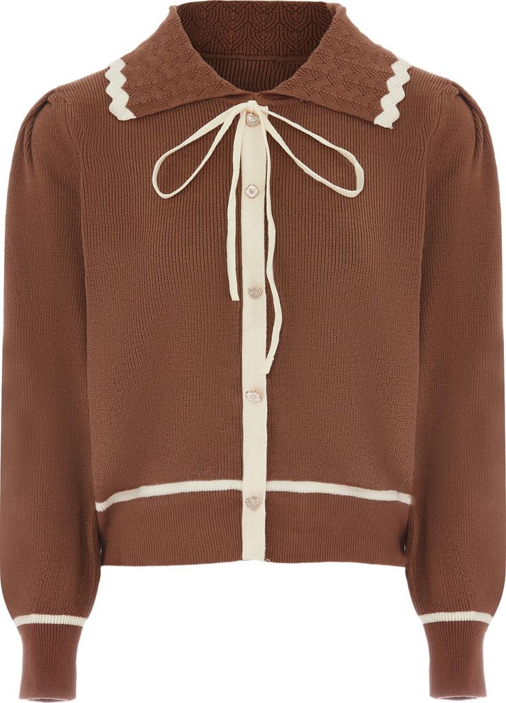 MALUBA Damen Cardigan - Braun, XS/S