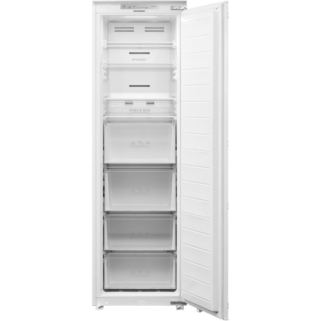Heinner HFF-BIM212NFCE++ Einbau-Gefrierschrank 212 L, No-Frost, Convertible Kühlschrank, Weiß