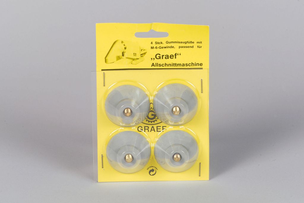Graef 4001627000264, Hobel-Fuß, Schwarz, Gummi, 394 g