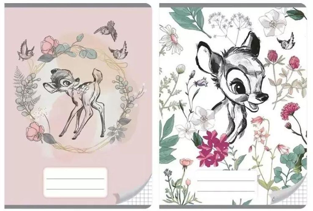 Notizbuch A5/32K, kariert, Bambi (10 Stück) – Beniamin