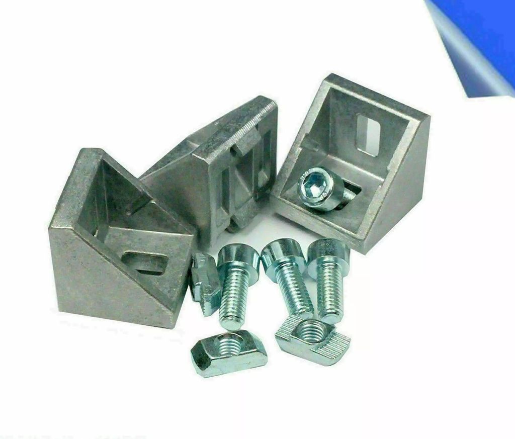 10x Befestigungswinkel für Aluprofil 30x30 und 30x60 Nut 8 -AlClipTec (Bosch kompatibel)