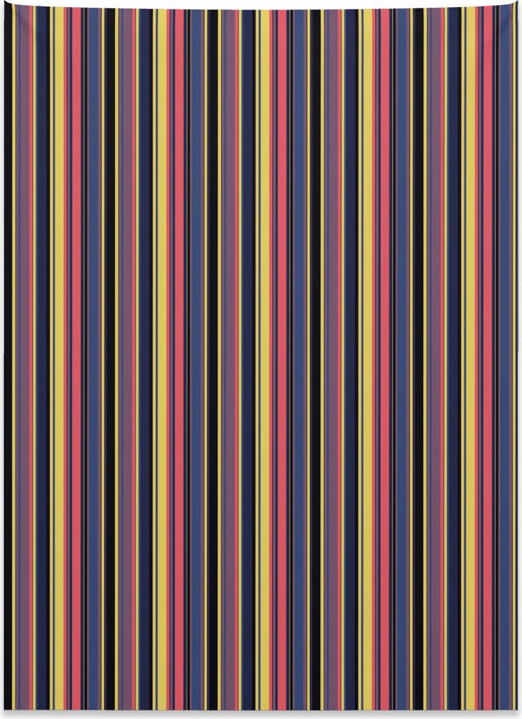 Abakuhaus Retro Wandteppich, Vintage geometrische Stipes aus Weiches Mikrofaser Stoff Kein Verblassen Klare Farben Waschbar, 110 x 150 cm, Mehrfarbig