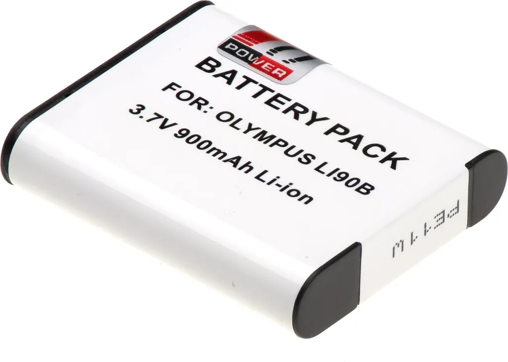 Batteria T6 Power per fotocamera digitale Panasonic, numero di parte Li-90B, Li-Ion, 3,6 V, 900 mAh (3,3 Wh), nero