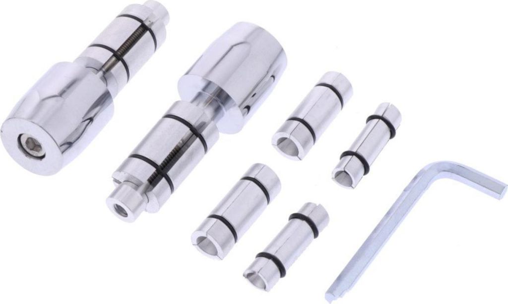 Lenkerenden JMP Aluminium chrom 17/12mm innen