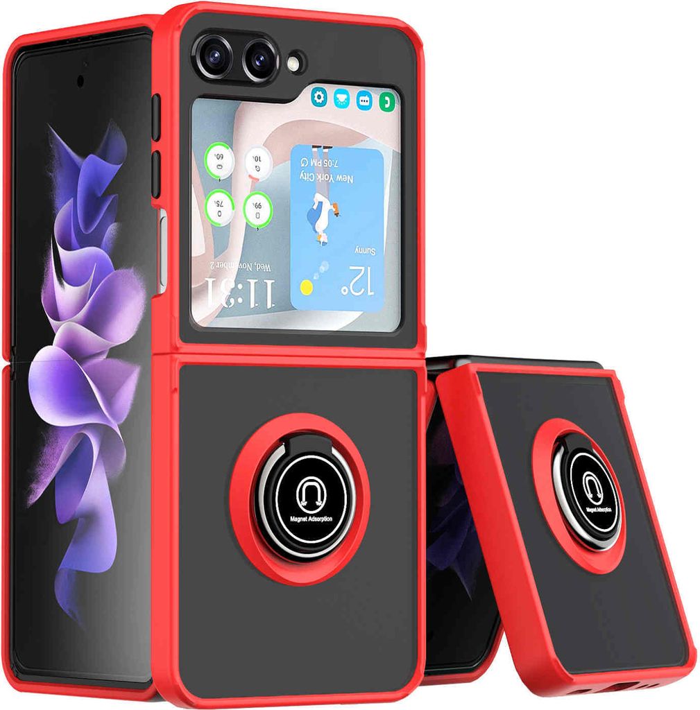 Für Samsung Galaxy Z Flip5 5G TPU / PC Design Ring Magnet Produktbild 