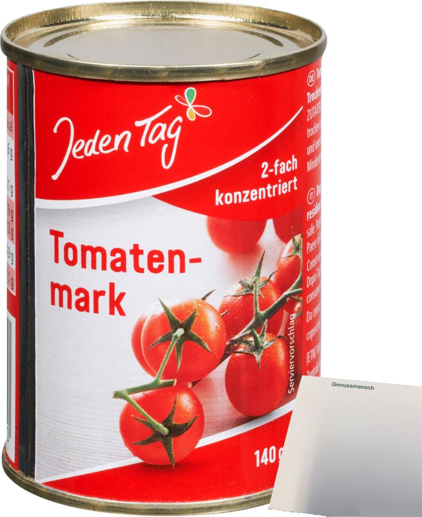 Jeden Tag Tomatenmark 2-Fach konzentriert (140g Dose) + usy Block