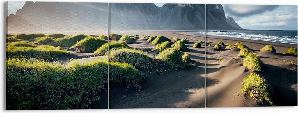 Bild auf Leinwand - Leinwandbild - Vulkan Natur - 150x50cm - Wand Bild - Wanddeko - Wandbilder - Leinwanddruck - Bilder - Kunstdruck - Wanddekorati...