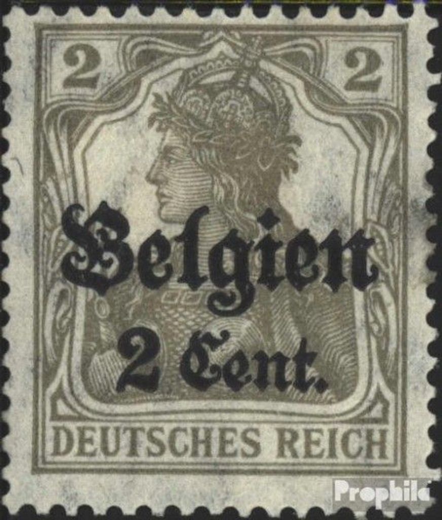 Briefmarken Dt. Landespost in Belgien 1916 Mi 10 gestempelt Germania