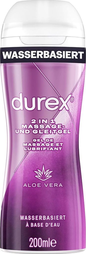 Durex Play 2in1 Massage & Gleitgel - Aloe Vera - 2er Pack