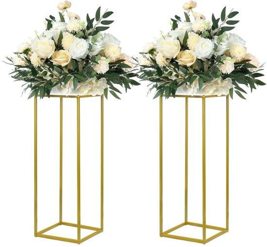 Goldener Eheringhalter - Elegant Design - 60 cm Höhe