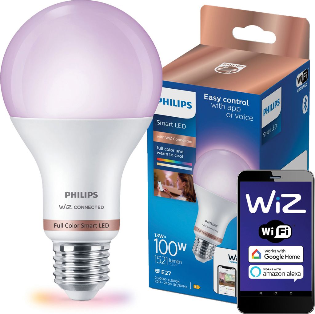 Philips LED-Glühbirne 13 W E27 Smart Intelligente Produktbild 