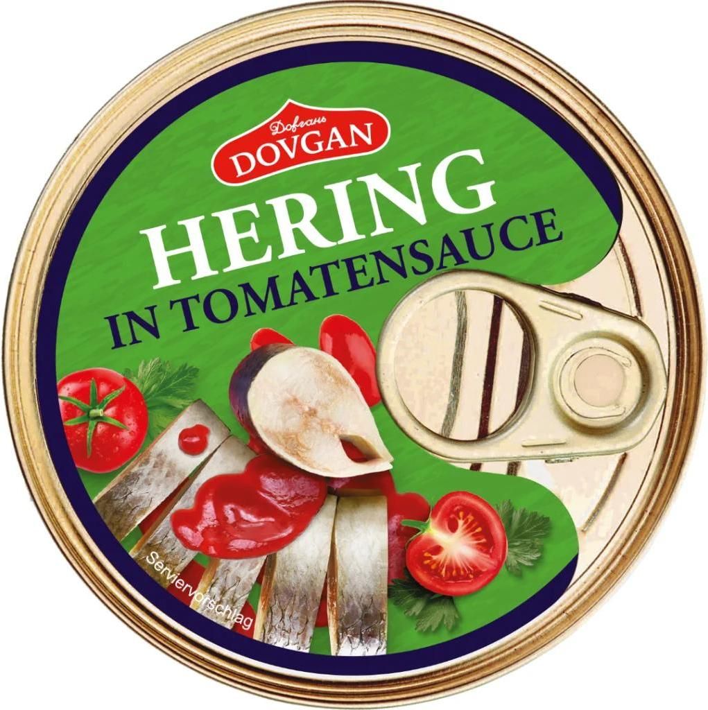 DOVGAN Hering in Tomatensauce 240g Produktbild 